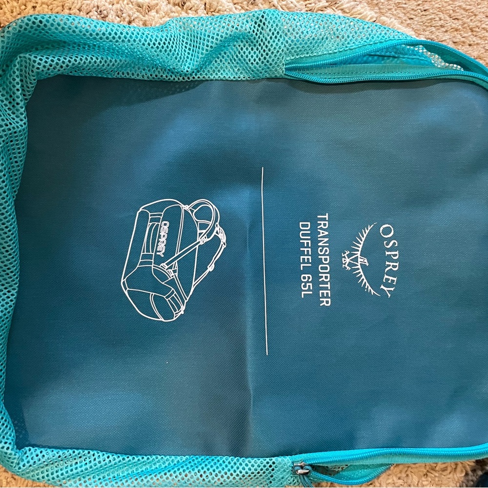 Osprey Teal Travel Duffel - Picture 3 of 3